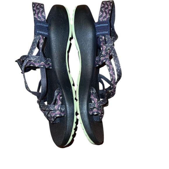 Chaco Blue and Purple Strappy Sandals Size 7 - Picture 3 of 8